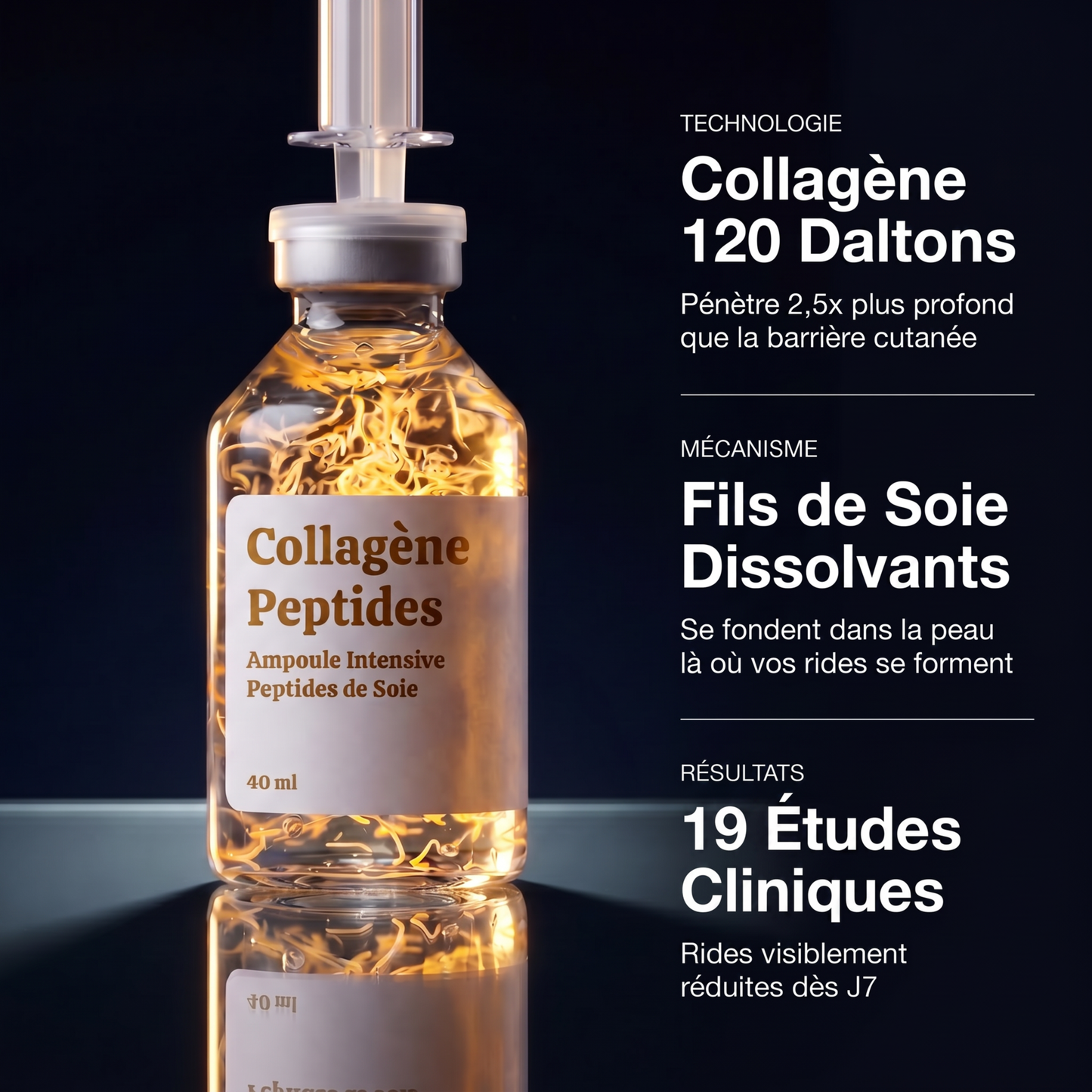 Lifting sans injection — porté par les fils de soie