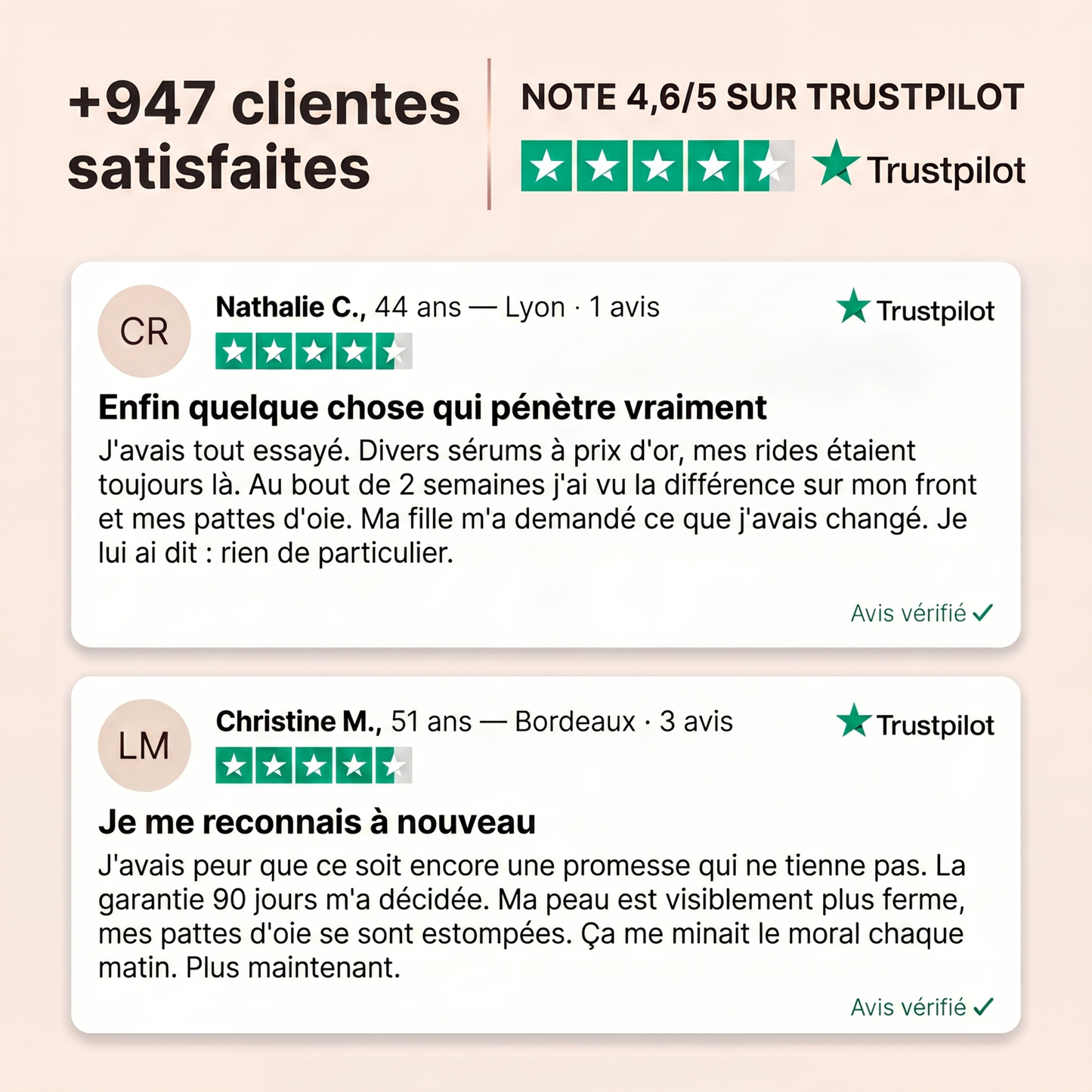 Lifting sans injection — porté par les fils de soie