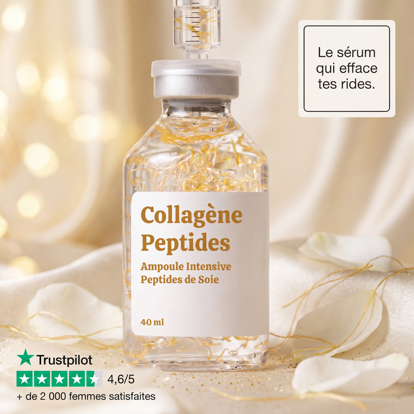 Lifting sans injection — porté par les fils de soie